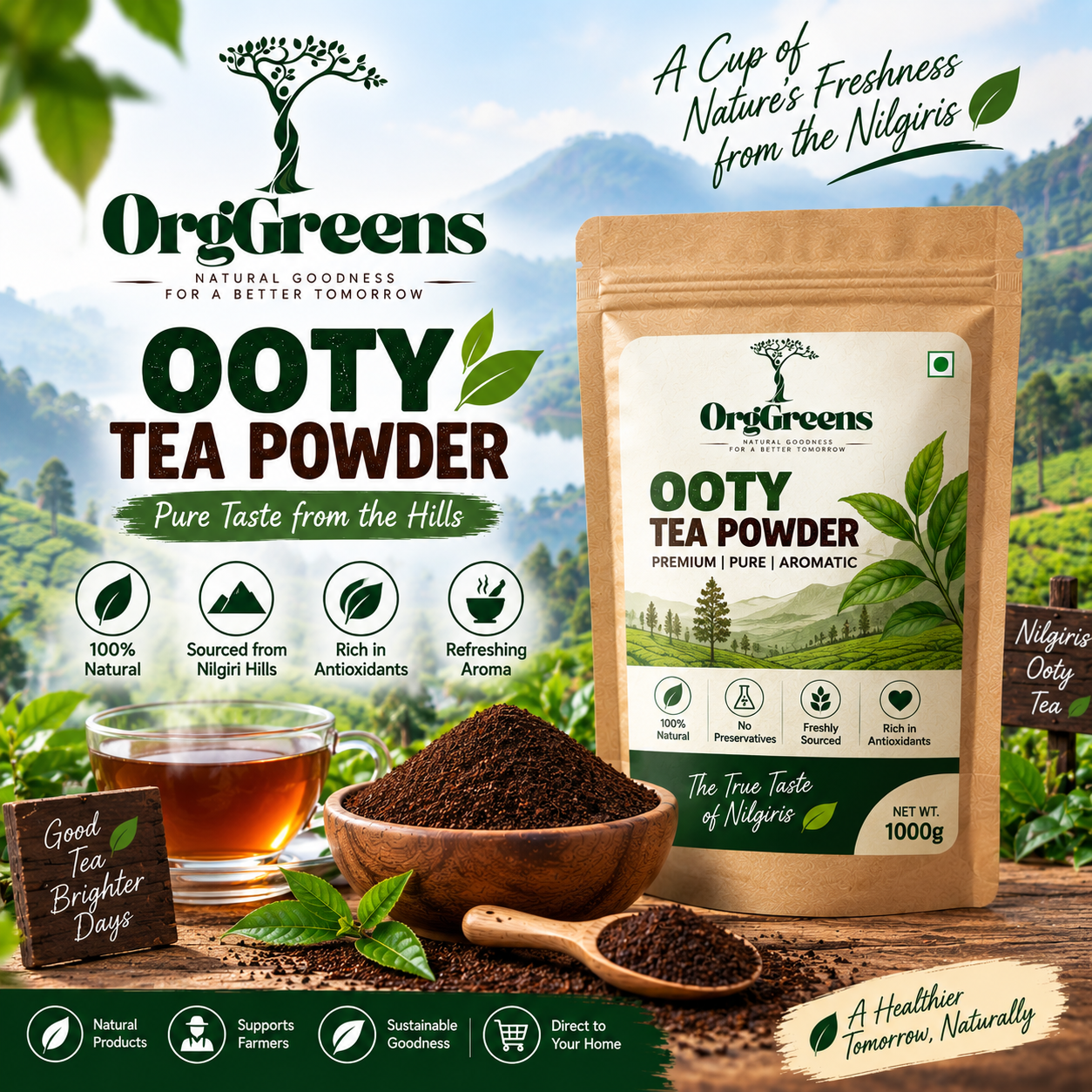 Ooty tea powder